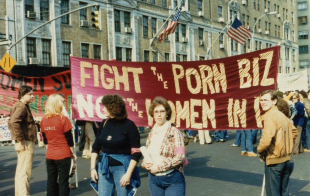 Anti-Porn Protest by local feminists, 1979